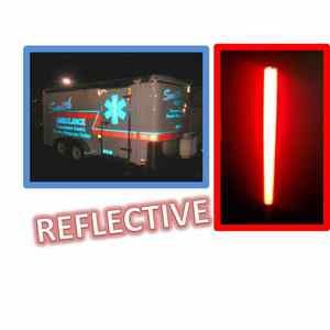 3x  RED NIKKALITE Engineer Grade‎ Reflective Graphic Vinyl Tape 4" x 9" Sheet